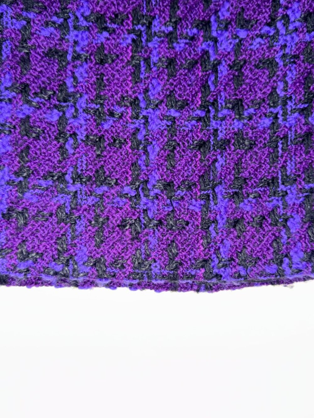 CHANEL PURPLE PLAID SKIRT- SIZE 26 - Picture 4 of 6